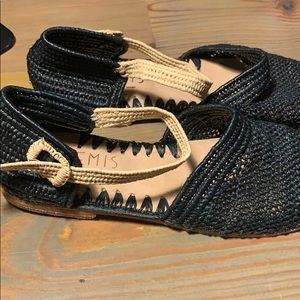 Artemis Raffia Orsay Sandal